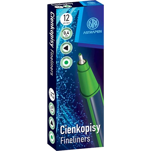 Cienkopis Astrapen trójkątny, zielony 0,4 mm