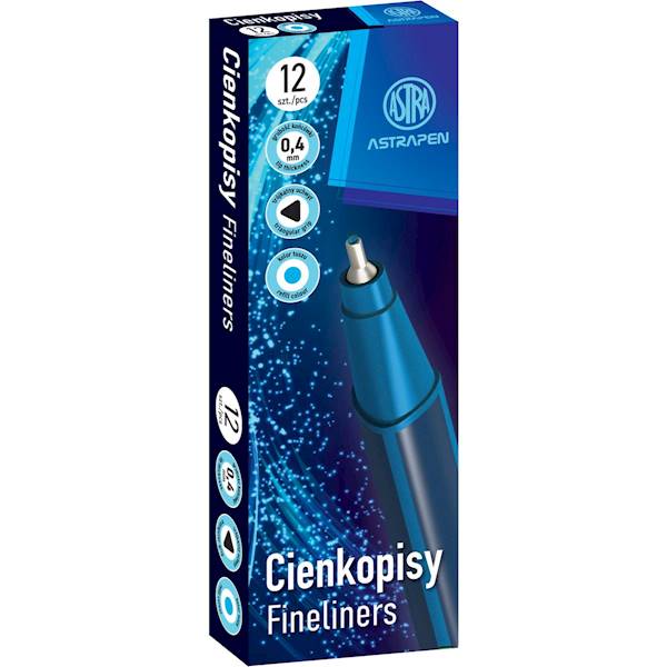 Cienkopis Astrapen trójkątny, niebieski 0,4 mm