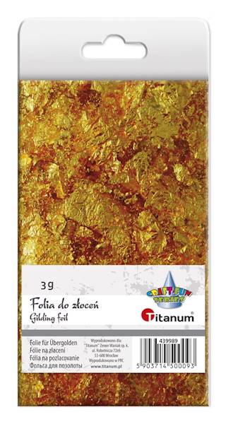 Folia do złoceń Titanum złota 3g