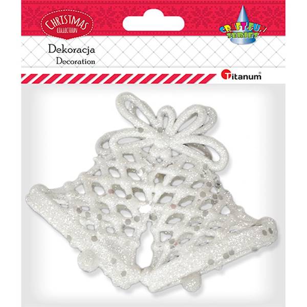 Dekoracja Titanum plastikowe dzwonki 1 szt.