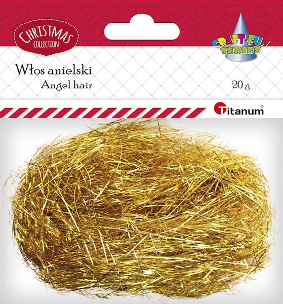 Włos anielski Titanum złoty 20g 