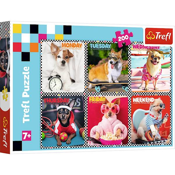 Puzzle Trefl Wesołe psy 200 el.
