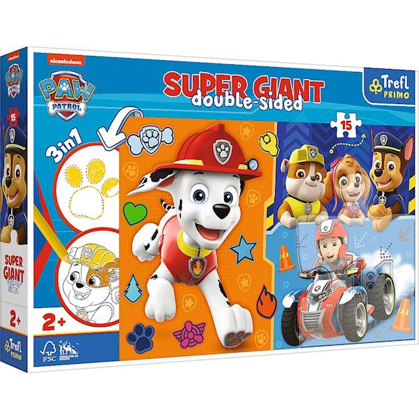 Puzzle Trefl Psi Patrol 15 GIANT 3w1
