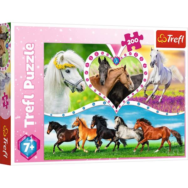 Puzzle Trefl piękne konie 200 el. 