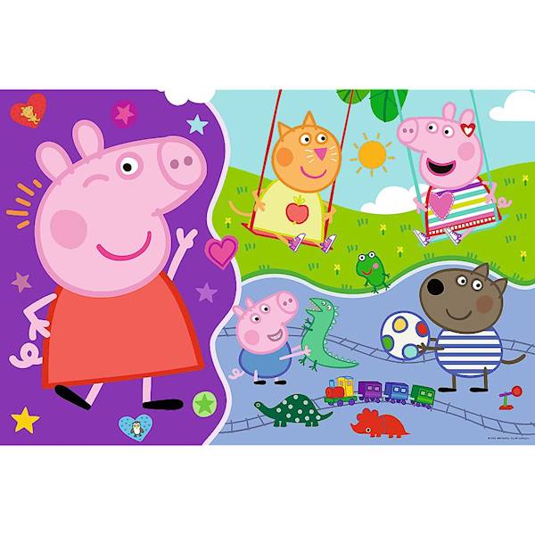Puzzle Trefl świnka Peppa 15 GIANT 3w1