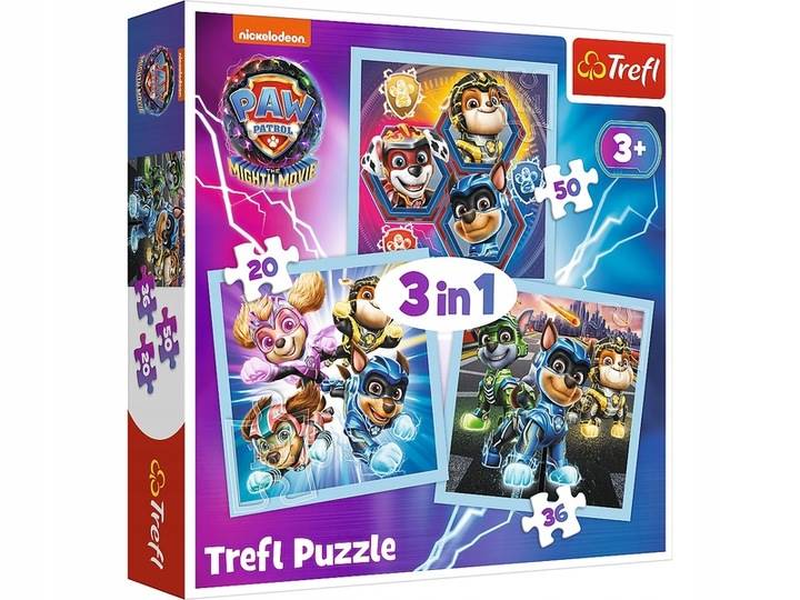 Puzzle Trefl Psi Patrol 106 el. 3 obrazki w 1