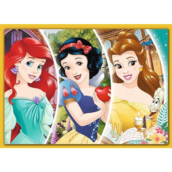Puzzle Trefl Księżniczki 207 el. 4 obrazki w 1 