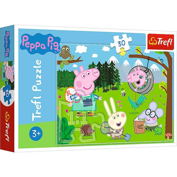 Puzzle Trefl Świnka Peppa leśna wyprawa 30 el.