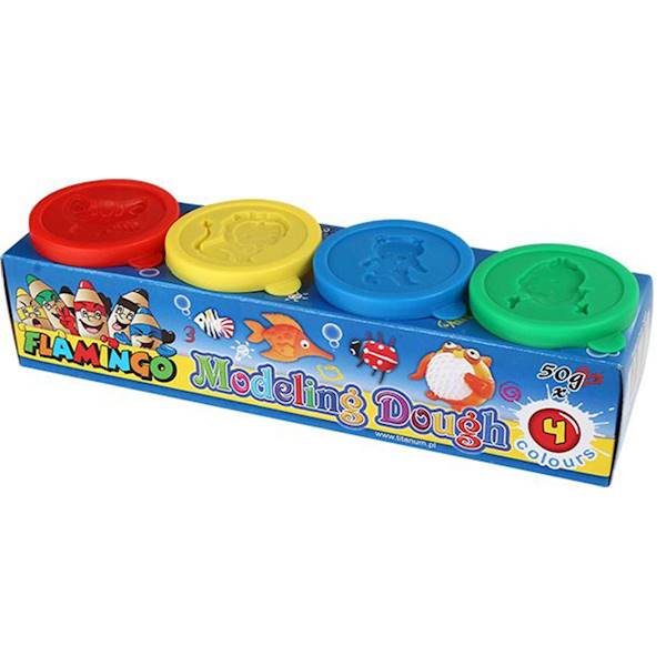 Ciastolina Flamingo 4 kolory