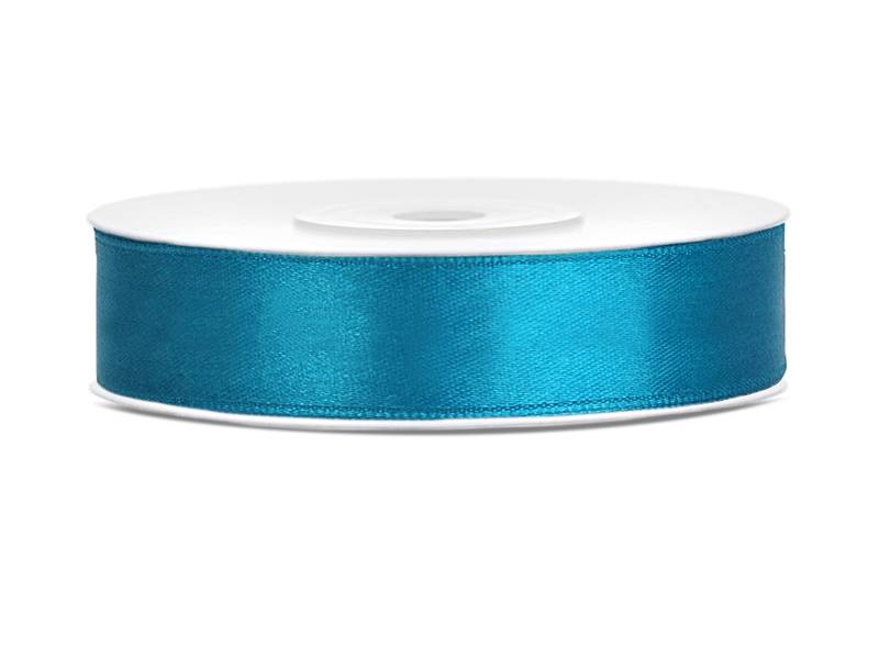 Wstążka satynowa turkusowa 12 mm x 25 m