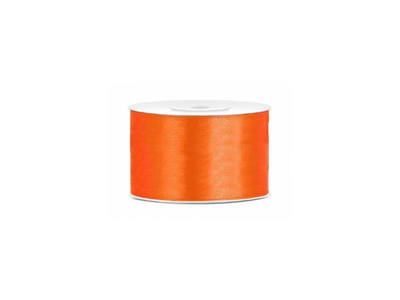 Wstążka satynowa pomarańczowa 38mm x 25m