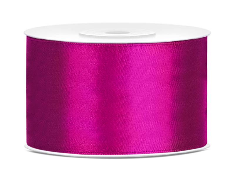 Wstążka satynowa fuksja 38mm x 25m