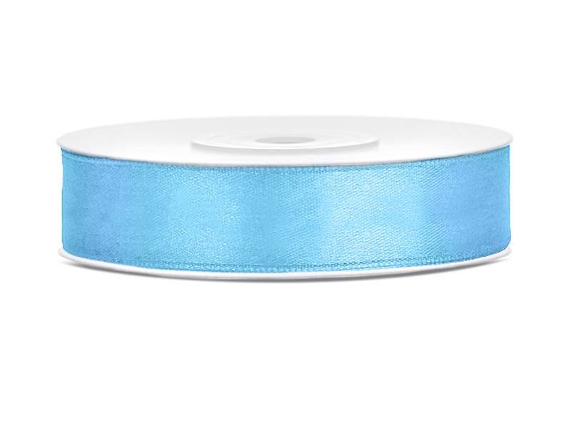 Wstążka satynowa błękitna 12mm x 25m
