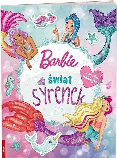 Kolorowanka z naklejkami Barbie świat syrenek