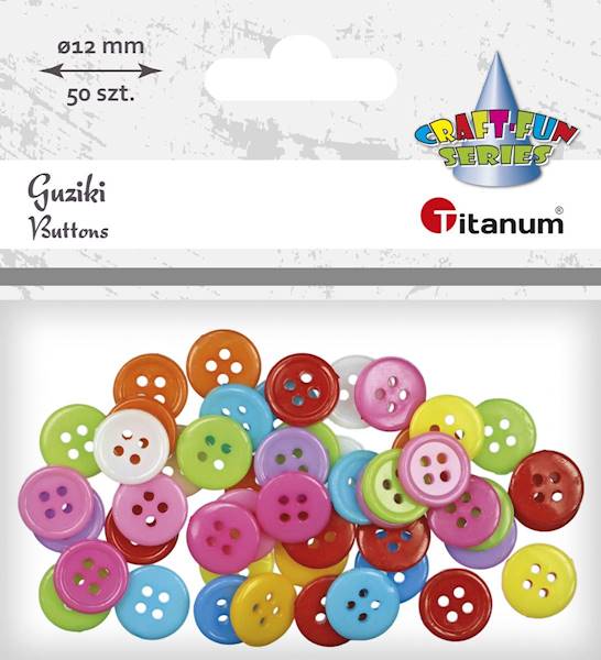 Guziki Titanum mix kolorów 50 szt. 
