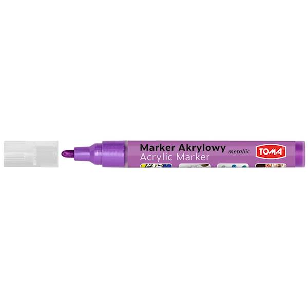 Marker akrylowy Toma TO-402 met. fioletowy