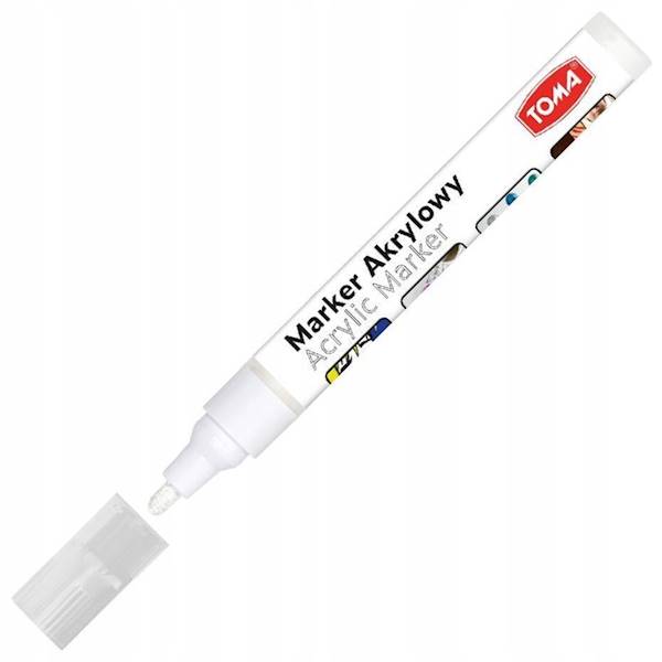 Marker akrylowy Toma TO-402 biały