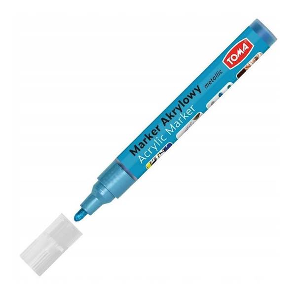 Marker akrylowy Toma TO-402 met. jasnoniebieski