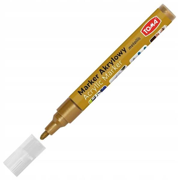 Marker akrylowy Toma TO-402 met. brązowy 