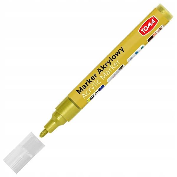 Marker akrylowy Toma TO-402 złoty