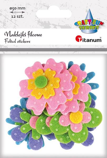 Naklejki filcowe Titanum kwiaty