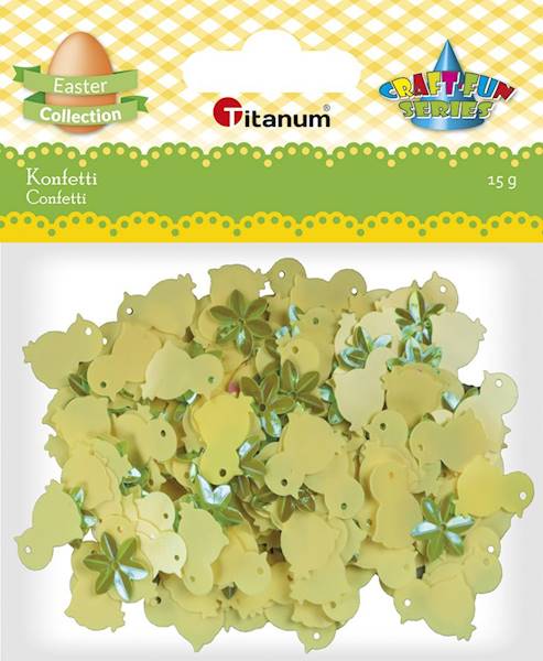 Konfetti Titanum kurczaki i cekiny 15 g