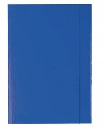 Teczka z gumką lakierowana 400g granatowa