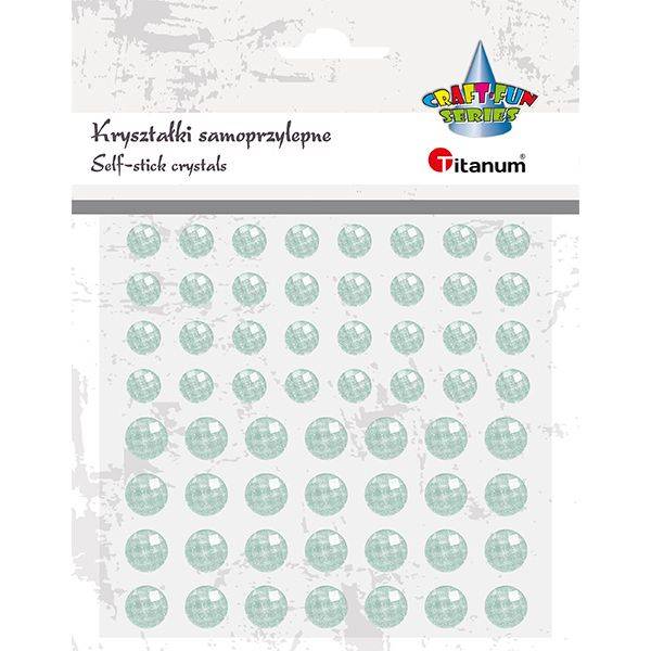 Kryształki samoprzylepne Titanum 60 szt. okrągłe