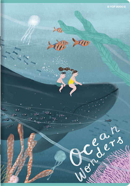 Zeszyt A5/32k linia podwójna kol. TOP-2000 Ocean
