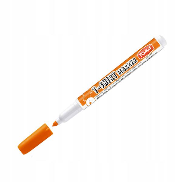 Marker do ubrań Toma pomarańczowy