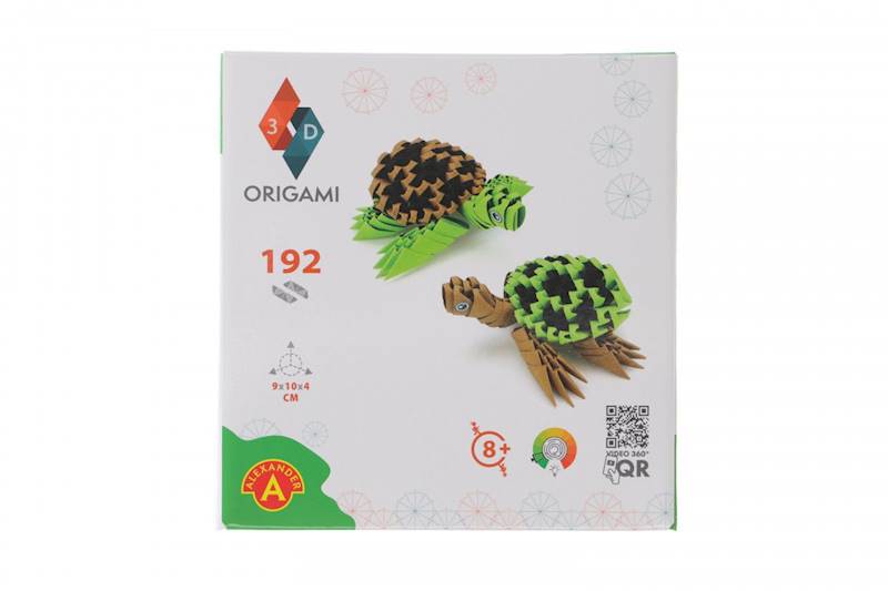 Origami 3D ŻÓŁWIE