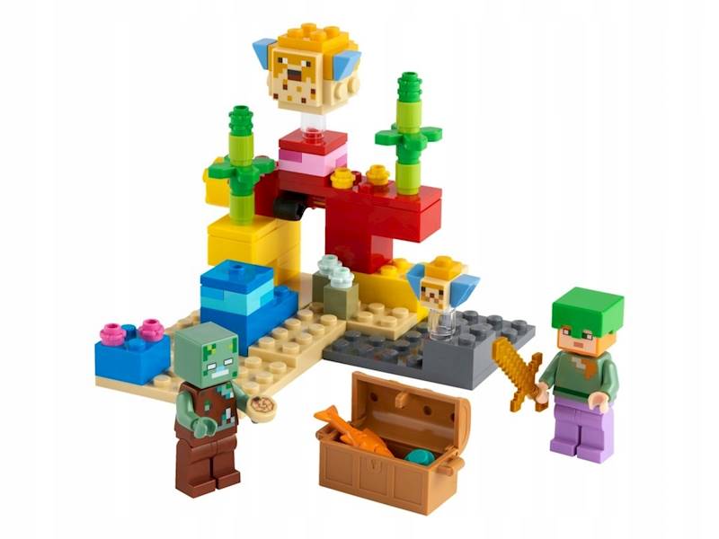 Lego Minecraft rafa koralowa 