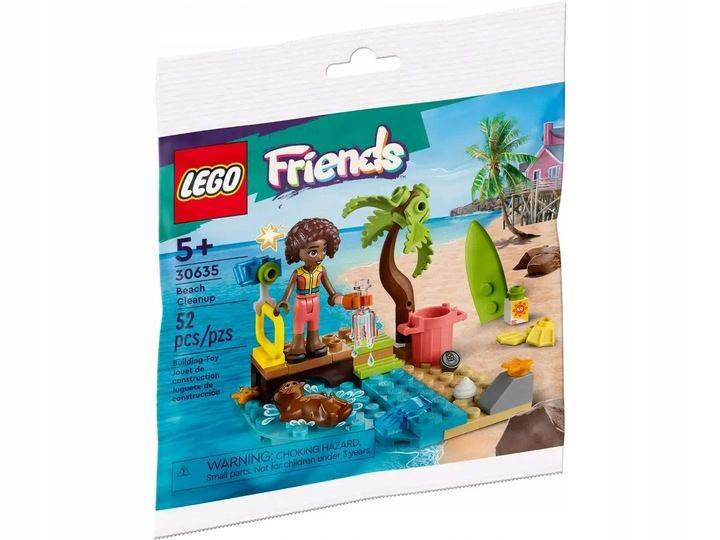 Lego Friends sprzątanie plaży