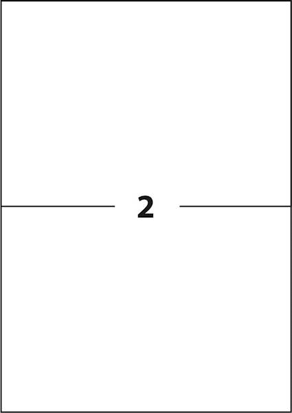 Etykiety samoprzylepne D.RECT A4 2szt 210x148 100a