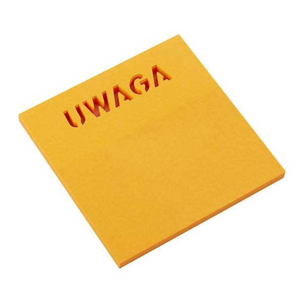 Notes samoprzylepny Smart 75x75mm 50K UWAGA