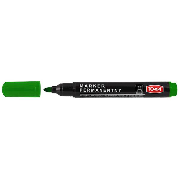 Marker permanentny TOMA TO-202 zielony