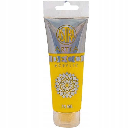 Farba akrylowa Astra żółta 75 ml w tubie