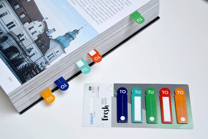 Zakładki indeksujące Smart 12x45mm 5x25szt To Tu