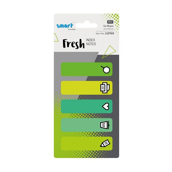 Zakładki indeksujące Smart 12x45mm 5x25szt Office