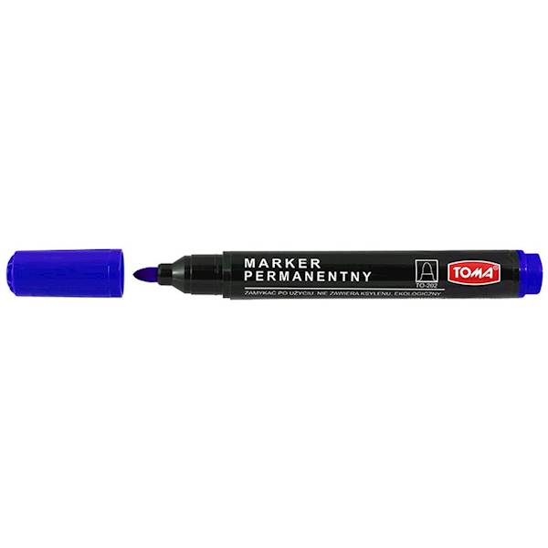 Marker permanentny TOMA TO-202 niebieski