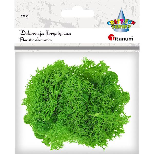 Dekoracja florystyczna Titanum jasnozielony mech