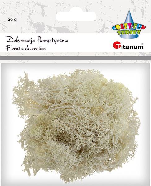 Dekoracja florystyczna Titanum beżowy mech