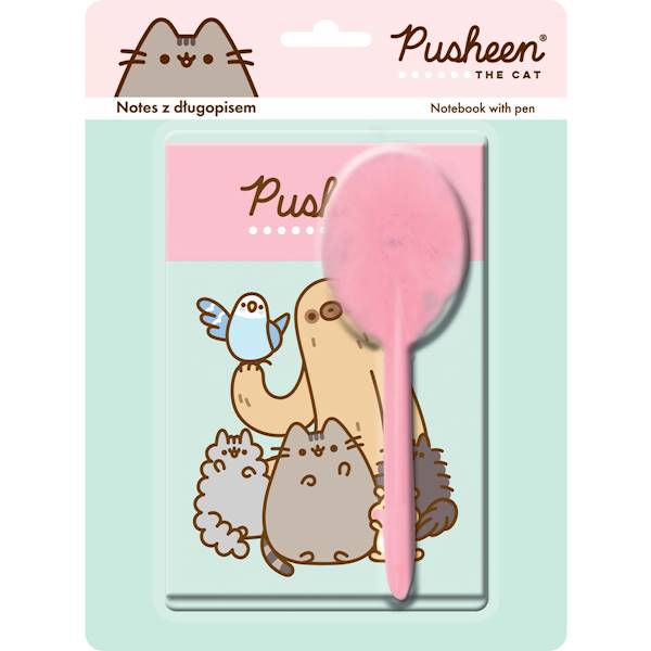Zestaw Pusheen notes z długopisem 