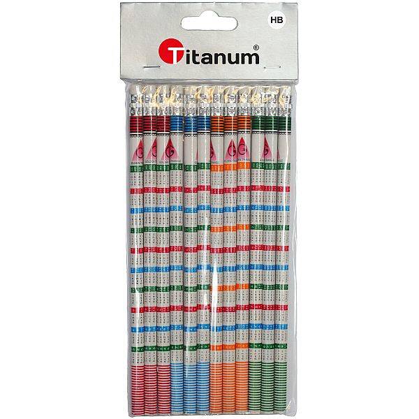 Ołowek z gumką Titanum tabliczka mnożenia