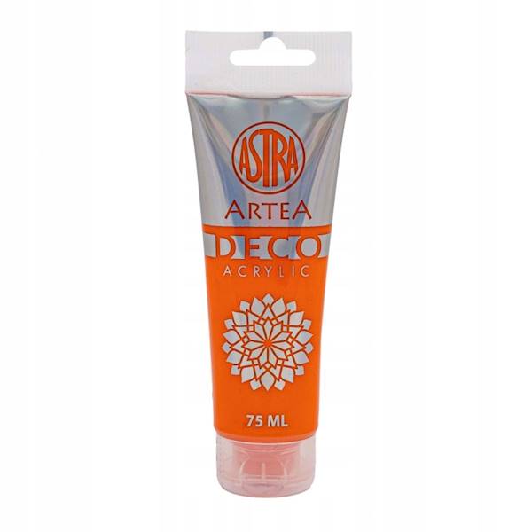 Farba akrylowa Astra pomarańczowa 75 ml w tubie