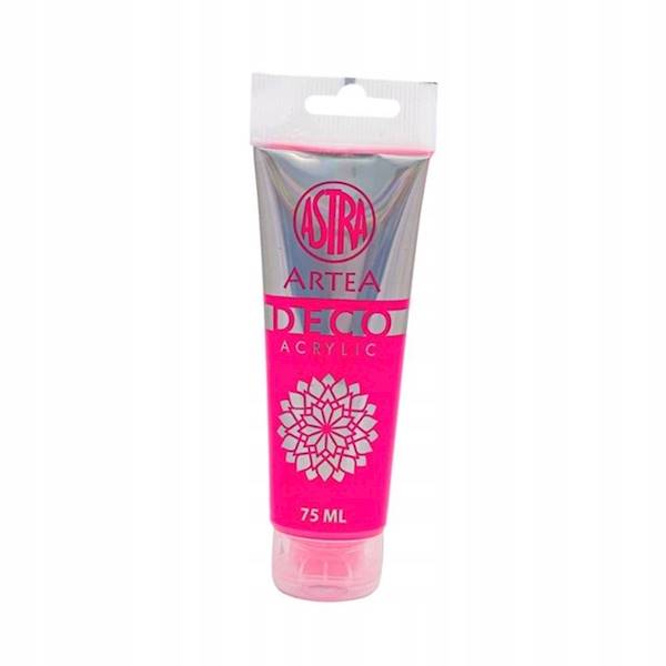 Farba akrylowa Astra neonowy róż 75 ml w tubie
