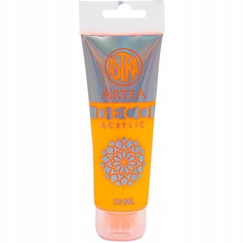 Farba akrylowa Astra neon. pomarańczowy 75 ml