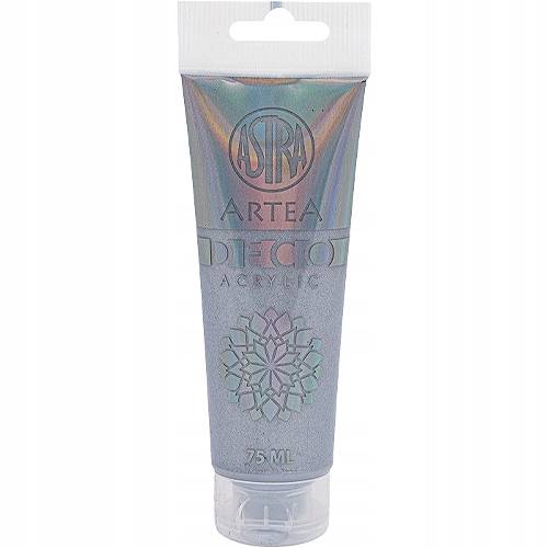 Farba akrylowa Astra met. srebrny 75 ml w tubie