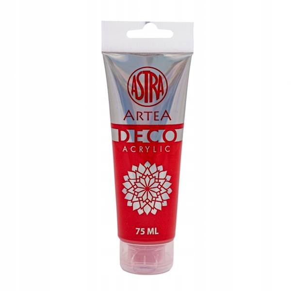 Farba akrylowa Astra jasnoczerwona 75 ml w tubie