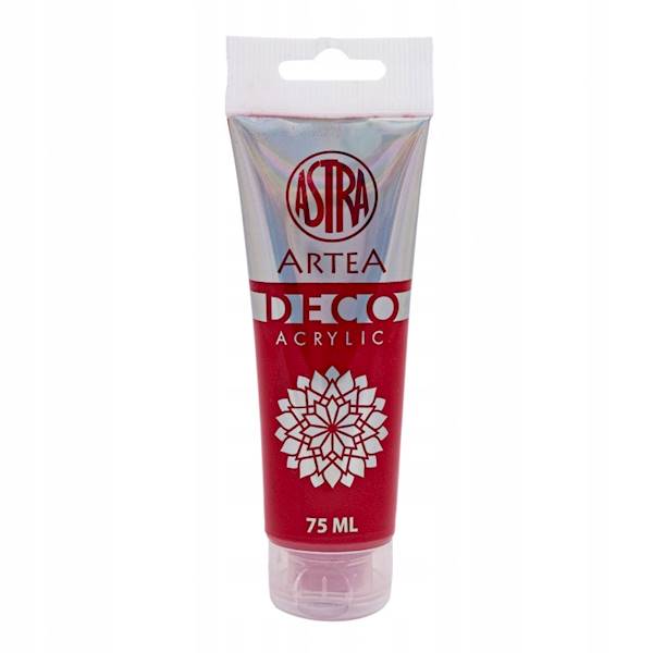 Farba akrylowa Astra czerwona 75 ml w tubie